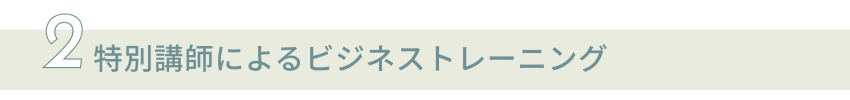 特別講師によるビジネストレーニング